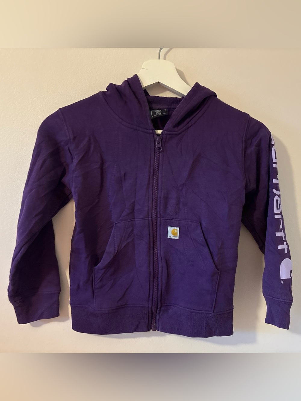 Carhartt Girl's Long-Sleeve Full-Zip
Sweatshirt Size 5